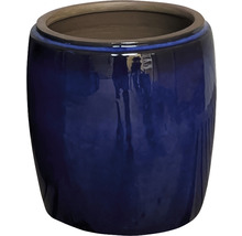 Blauer Keramik Blumentopf für den Innen- und Außenbereich
