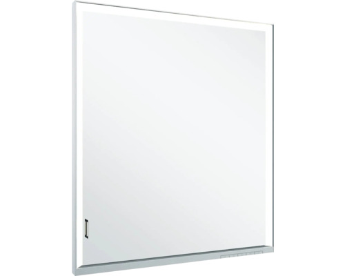 Armoire de toilette à LED KEUCO Royal Lumos droite lxhxp 65x73.5x16.5 cm argent pour montage mural