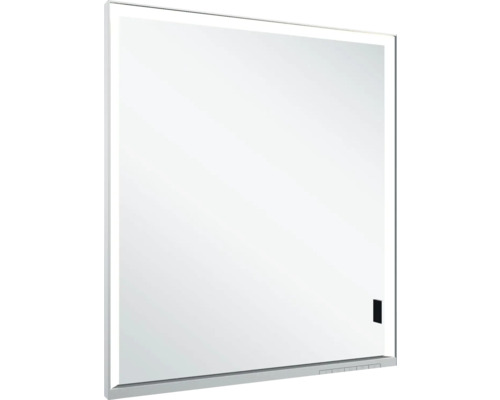 Armoire de toilette avec LED KEUCO Royal Lumos 65 cm argent 1 porte pour montage mural