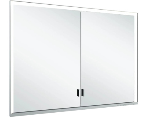 LED Spiegelschrank KEUCO Royal Lumos BxHxT 100x73.5x16.5 cm silber für Wandeinbau