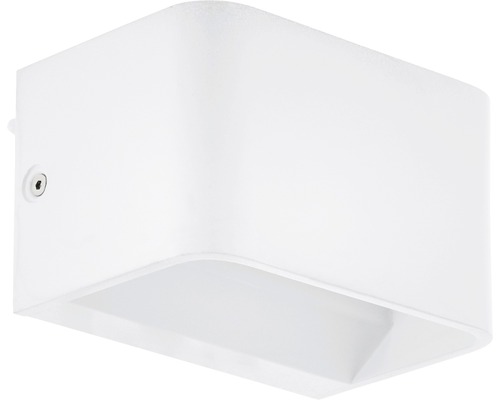 Applique murale LED Alu 6W 600 lm 3000 K blanc chaud hxL 80x130 mm Sania blanc Applique murale blanche
