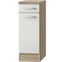 Armoire de salle de bains étroite avec tiroir et porte