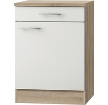 Meuble bas avec tiroir et porte pour cuisine ou salle de bain