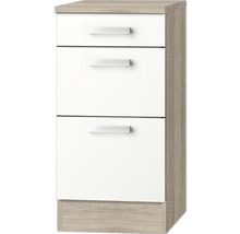 Meuble bas de salle de bains avec trois tiroirs