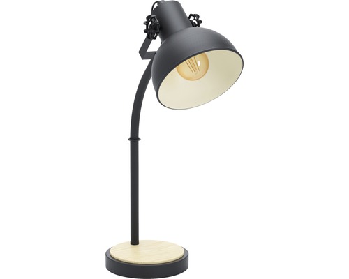 Lampe de table 1 ampoule Lubenham noir