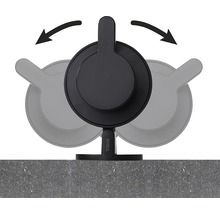 Crochet porte-serviettes pivotant Tiger pour montage mural