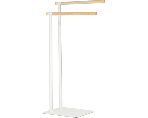 Porte-serviettes sur pied avec deux barres