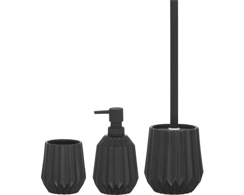 Ensemble d''accessoires de salle de bains en céramique avec distributeur de savon, gobelet à brosse à dents et ensemble de brosse de toilette