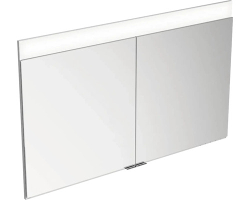 Armoire de toilette à LED KEUCO Edition 400 lxhxp 106x65x15.4 cm argent pour montage mural