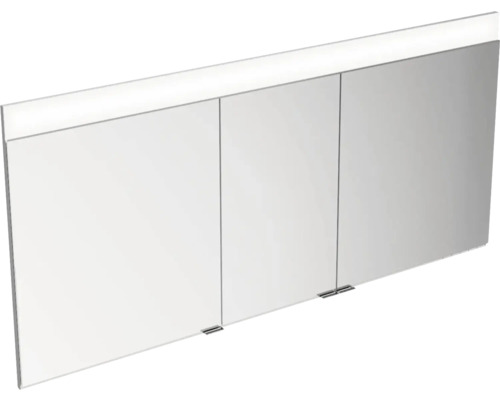 LED Spiegelschrank KEUCO Edition 400 BxHxT 141x65x15.4 cm silber für Wandeinbau