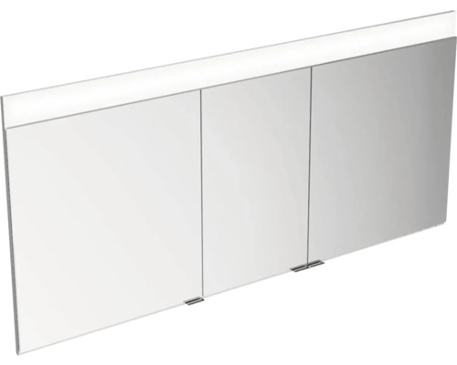 Armoire de toilette à LED KEUCO Edition 400 lxhxp 141x65x15.4 cm argent pour montage mural