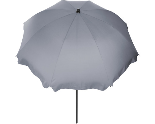 Parasol gris avec support pour l''extérieur