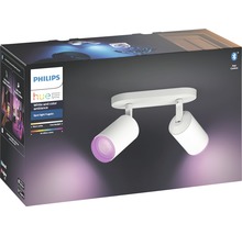 Philips hue LED Deckenspot 2er Spot Fugato White & Color Ambiance dimmbar 2x6,5W 2x350 lm RGB-Farbwechsler warmweiss-tageslichtweiss weiss H 195 mm - Kompatibel mit SMART HOME by hornbach-thumb-2
