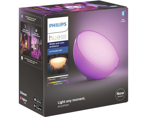 Philips Hue Go tragbare Leuchte in Verpackung