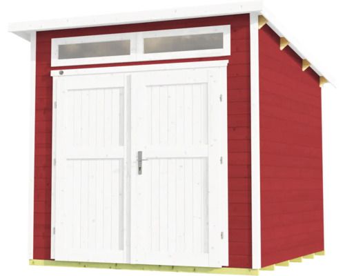 Gartenschuppen mit Doppeltür und Oberlicht