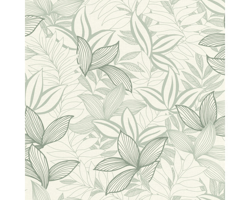 Papier peint intissé 691016 Rhapsody feuilles crème