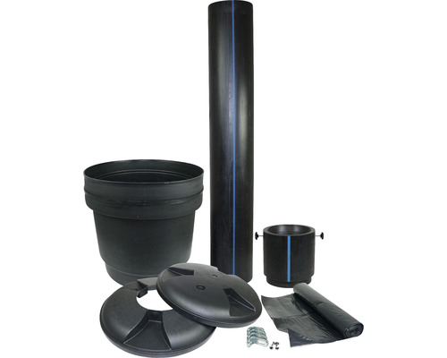 Kit d'installation pour WC SEPARETT Villa 9020 H-1227-01 Composants du système d''irrigation avec réservoir, tuyau, couvercle et accessoires