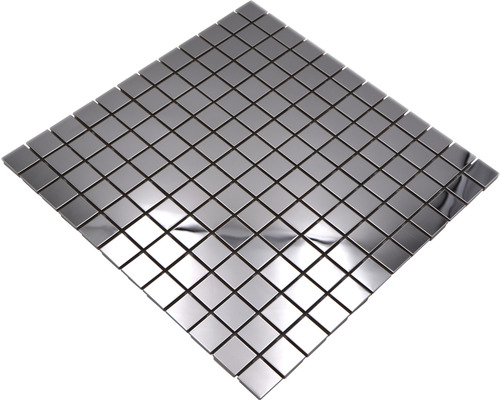 Mosaïque en acier inoxydable XCE 23G ARGENT, 29.8x29.8 cm