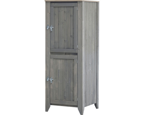 Gartenschrank/Outdoorküche Konsta Typ 559 Hochschrank inkl. 2 Türen 60x60x160 cm hellgrau