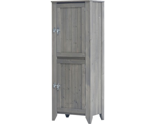 Gartenschrank/Outdoorküche Konsta Typ 559 Hochschrank inkl. 2 Türen 60x40x160 cm hellgrau