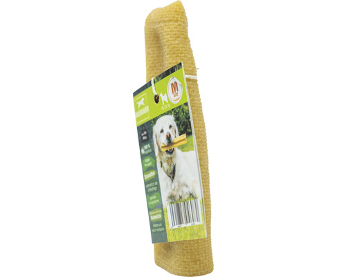 Hundekauartikel aus Rind mit Etikett