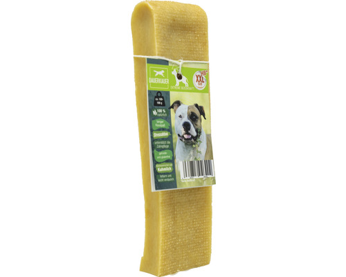 Friandises pour chiens DAUERKAUER Dauerkauer XXL puissance des mâchoires extrême à base de lait 1 pièce env. 180 g, hygiène dentaire, diminution du stress pour les chiens de 35 à 45 kg friandises à mâcher, fromage en forme d'os à mâcher