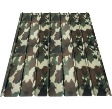 Tôle trapézoïdale PRECIT H12 camouflage 2300x910x0,4 mm