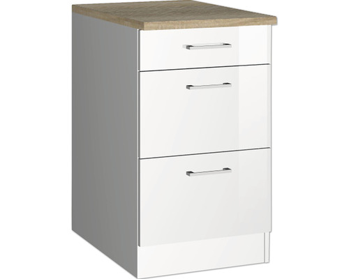 Auszugschrank Held Möbel Mailand Breite 50 cm weiss 435.1.6210