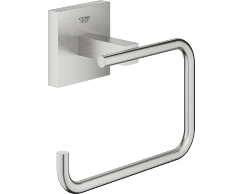 Dérouleur de papier toilette Grohe Quickfix Start Cube supersteel mat 40978DC0 Porte-papier toilette mural de Grohe