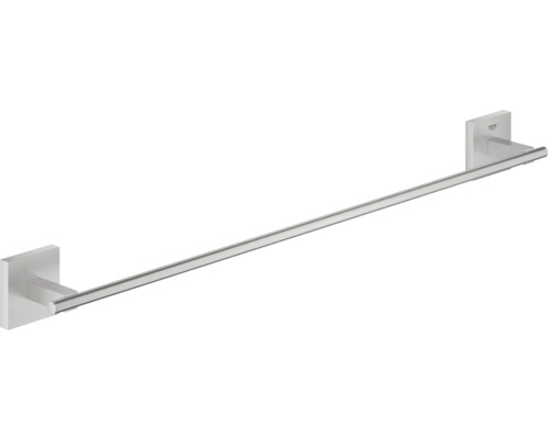 Porte-serviettes Grohe Quickfix Start Cube 61,2 cm supersteel mat 41089DC0 Porte-serviettes pour montage mural