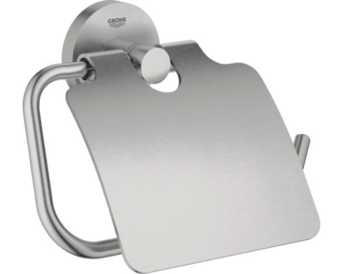 Toilettenpapierhalter Aus Aluminium Lugano | Silber | Maße 12,5x14,5x5,2 Cm | Einfache Wandmontage