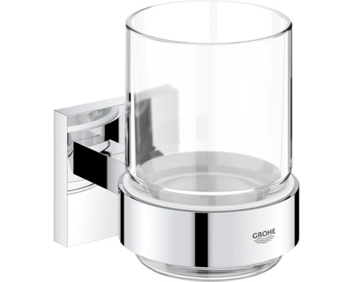 Grohe Zahnbürstenhalter zur Wandmontage mit Glas
