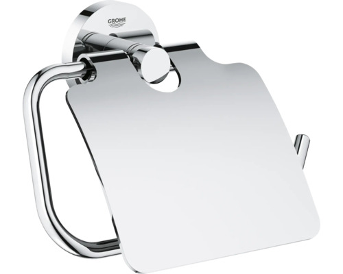 Dérouleur de papier toilette Grohe Quickfix Start chrome brillant 41179000 Porte-papier toilette avec couvercle en métal de Grohe