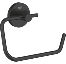 Porte-papier toilette mural noir avec logo Grohe