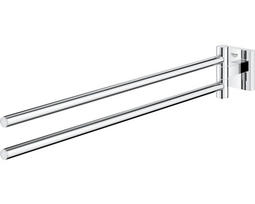 Porte-serviettes pivotant à deux bras