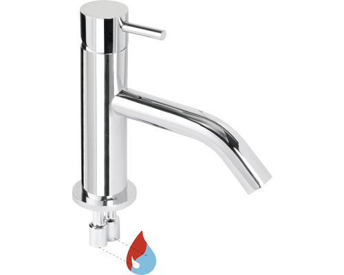 Robinet de lavabo en chrome pour le lavabo