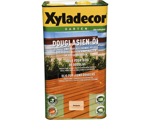 Huile pour bois XYLADECOR Sapin de Douglas 5 l Boîte d''huile de douglas Xyladecor Garten