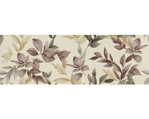Carrelage décoratif en grès Velvet Inserto Fall crema 33,3x100 cm