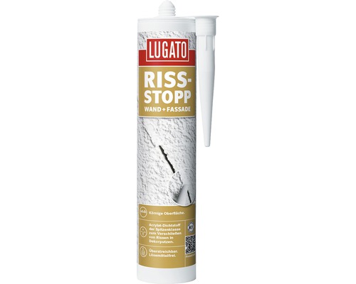 Lugato Acryl Dichtstoff Riss-Stopp für Wand und Fassade weiss 310 ml