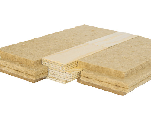 Isolant acoustique en fibre de bois STEICOfloor pour pose sous un parquet flottant 1200 x 380 x 60 mm