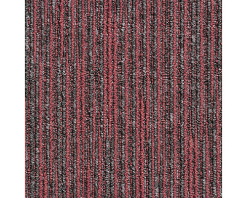 Dalle de moquette Ambition 120 rouge gris 50x50 cm