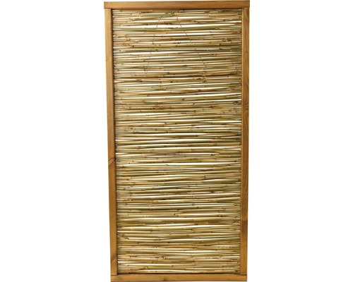 Teilelement Bambus geschlossen im Rahmen 90x180 cm