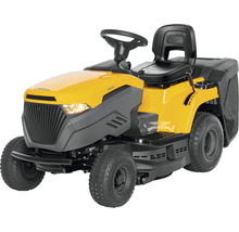 Tracteur de pelouse jaune de la marque Stiga
