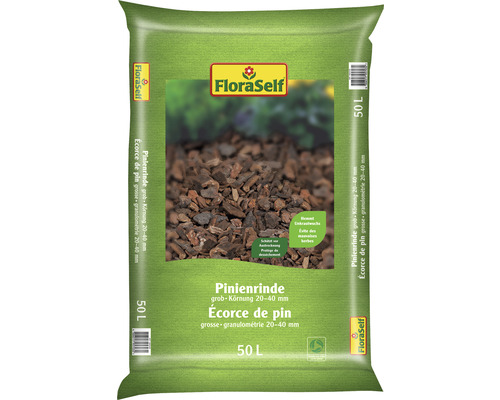 FloraSelf® Écorce de pin 20-40 mm sans tourbe 50 l