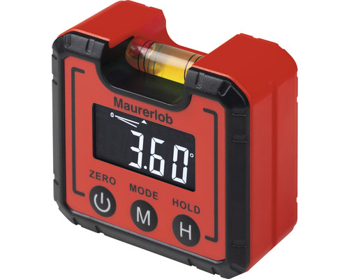 Digitaler Neigungs- und Gefällemesser Maurerlob inklusive Batterien (2 x 1,5 V AAA LR03) und Tasche
