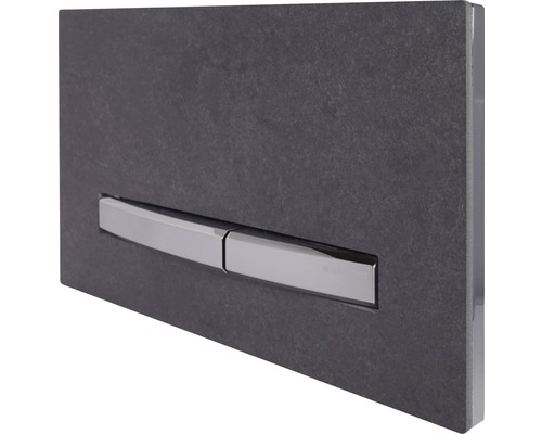 Plaque de commande GEBERIT Sigma 50 plaque gris mat / touche chrome mat 115.788.JM.2