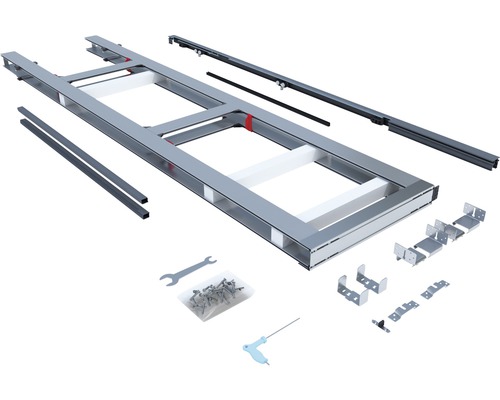 Knauf Pocket Kit Schiebetürsystem vormontiert für CW 75/ FWD125 (voreingestellt für Türblatt 98,5 x 211 cm)