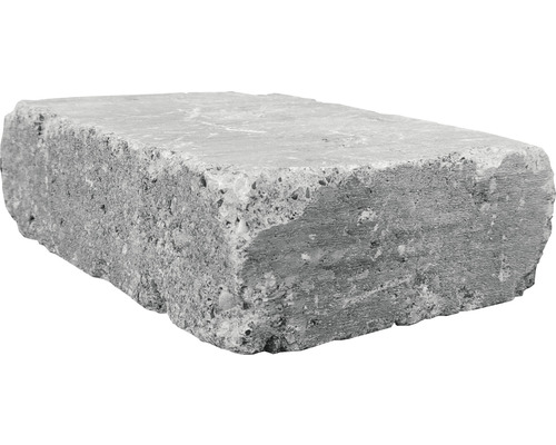 Mauerstein iBrixx antik grau schwarz 28 x 21 x 8.5 cm