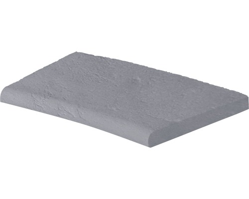 Pierre de rebord de bassin Margo plate élément arrondi intérieur gris pour rayon 100 cm