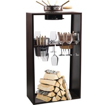 Fonduebar Winter Dream 17-teilig 58,5x30,5x100 cm braun